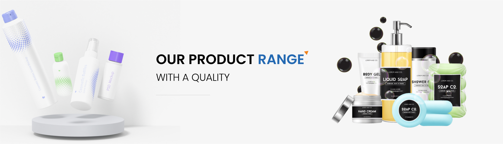 Cosmetic Manufacturer Product Range